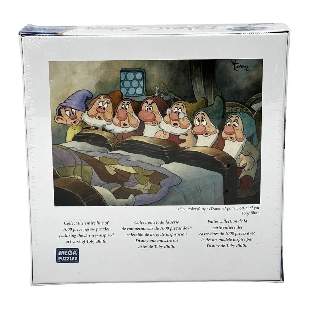 Disney Mega Snow White Seven Dwarfs Puzzle 1000 Pc Artist Series - Is she Asleep